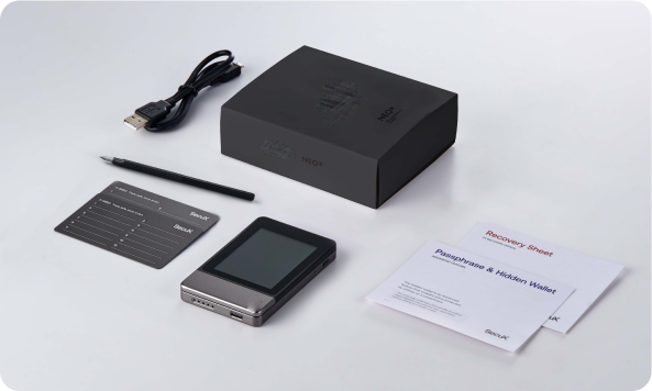 Tradetokenus Neo-X what's in the box